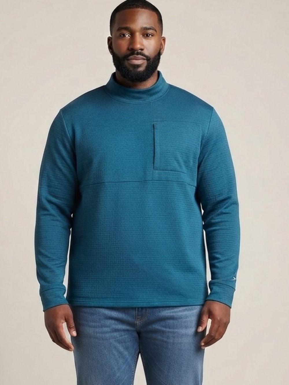 Xersion Mens Long Sleeve Mock Neck Top☀️